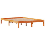 Bed Frame with Headboard without Mattress Wax Brown 150x200 cm King Size 3306560