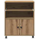 Printer Stand Artisan Oak 60 x 48 x 74 cm Engineered Wood 862286