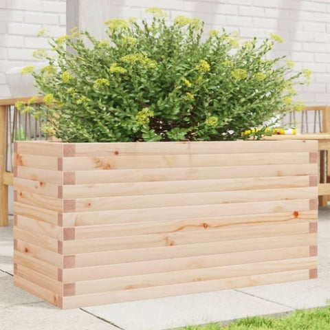 ZNTS Garden Planter 90x40x46 cm Solid Wood Pine 3282444