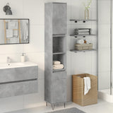 ZNTS Bathroom Cabinet Concrete Grey 30x30x190 cm Engineered Wood 857198