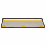 Stair Mats 15 pcs 65x21x4 cm Dark Grey Rectangular Edge 134568