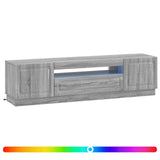 LED TV Cabinet Grey Sonoma Engineered Wood 897791
