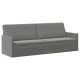 3 Seater Sofa Dark Grey 220 x 81 x 82 cm Velvet 42041154