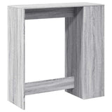 Bar Table with Racks Grey Sonoma 101x40x103.5 cm Engineered Wood 854369