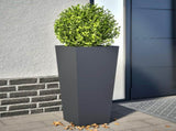 Garden Planters Anthracite 2 pcs 35x35x75 cm Steel 851085
