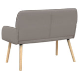 2 Seater Sofa with Solid Wood Legs 2-Seater Taupe Linen Fabric 42051036