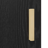 Sideboard Black Oak 34.5 x 34 x 90 cm Engineered Wood 880924