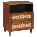 Bedside Tables with Drawer 50 x 33 x 62 cm Solid Mango Wood 4018890