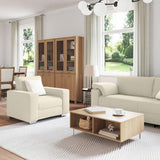 Sofa 3 pcs Beige Linen 3324607