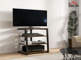 HiFi Stand, with Four Storage Shelves - Rustic Brown T3398P377903