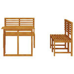 Garden Bistro Set 3 pcs Brown Solid acacia wood 3328695