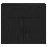 Sideboard Black Oak 240 x 33 x 70 cm Engineered Wood 3333085