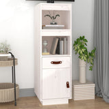 Highboard White 34x40x108,5 cm Solid Wood Pine 820153