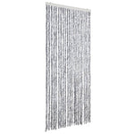 Insect Curtain White and Grey 90x200 cm Chenille 315133