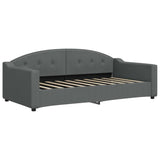 Daybed with Trundle&Drawers without Mattress Dark Grey 90x190 cm Single 3197604