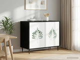 Sideboard HANAU Black Oak 69 x 33 x 76 cm Engineered Wood 8006945