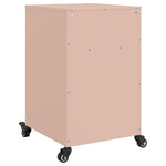 ZNTS Bedside Cabinets 2 pcs Pink 36x39x59 cm Steel 846719