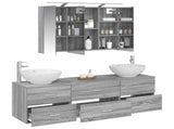 Bathroom Furniture Set 4 pcs Grey Sonoma 3406940