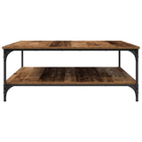 Coffee Table Old wood 100 x 100 x 40 cm Engineered Wood 883500