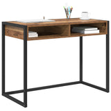 Desk with Storage Old Wood 100 x 50 x 75 cm Engineered Wood 886478