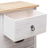 Side Cabinet 35x25x87 cm Paulownia Wood 284077
