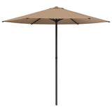 Garden Parasol with Base 230 x 230 cm Polyester Rectangular 42036178