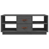 Coffee Table Grey 100x50x41 cm Solid Wood Pine 818272