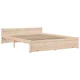 Bed Frame without Mattress Solid Wood 160x200 cm 815054