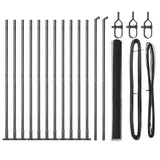 Welded Wire Fence with Concrete Base 25 x 1.6 m 3353674