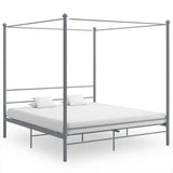 Bed Frame Grey Powder-coated metal Super King Durable Bed Frame 325068