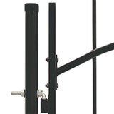 Garden Gate Woerden Steel 1x1.5 m Black 143060