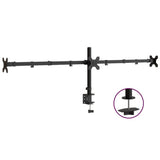 Triple Monitor Stand Black Steel VESA 75/100 mm 358003