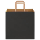 Paper Bags 250 pcs with Handles Black 26x17x25 cm 4101871