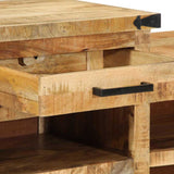 Bench with Drawer Brown 110 x 35 x 50 cm Rough Mango 4019631