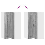 Wall Corner Cabinet LUCCA Grey Sonoma 57 x 57 x 100 cm 885171