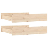 Bed Drawers 2 pcs Solid Wood Pine 814989