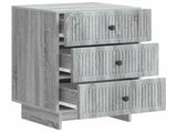 Bedside Cabinet Grey Sonoma 43 x 41 x 66.5 cm Engineered Wood 893871