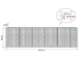 Gabion with 3.5 mm Wire and 5x10 cm Mesh 550x20x200 cm 3462677