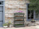Four-Tier Basket Wooden Plant Stand - Grey T3398P315454
