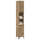 Bathroom Cabinet Artisan Oak 30x30x190 cm Engineered Wood 857106