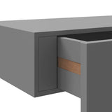 Wall-mounted Drawer Shelf Grey 60x23.5x10cm MDF 330259