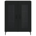 Highboard Black 69.5x34x180 cm Engineered Wood 3199634
