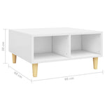 Coffee Table White 60x60x30 cm Engineered Wood 805977