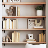 Wall Shelf 100x30x cm Untreated Solid Wood Oak 363561