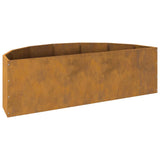 Planter Rusty 120 x 60 x 35 cm Weathering Steel 883688
