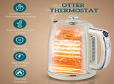 Polished Retro 40-100&degC Kettle and Toaster Set - Grey T3398P425425