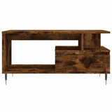 Coffee Table Smoked Oak 90x49x45 cm Engineered Wood 831017
