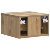 Wall-Mounted Bedside Cabinet 2 pcs Artisan Oak Engineered Wood 898954