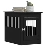 Dog Crate Furniture Black 55x80x68 cm Engineered Wood 838324