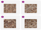 Wall Panel 11 pcs Whitewashed 30 x 30 x 2 cm Solid Teak wood 42046462